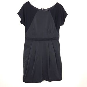 Theory Joena Black Mini Cocktail Party Dress Size 12